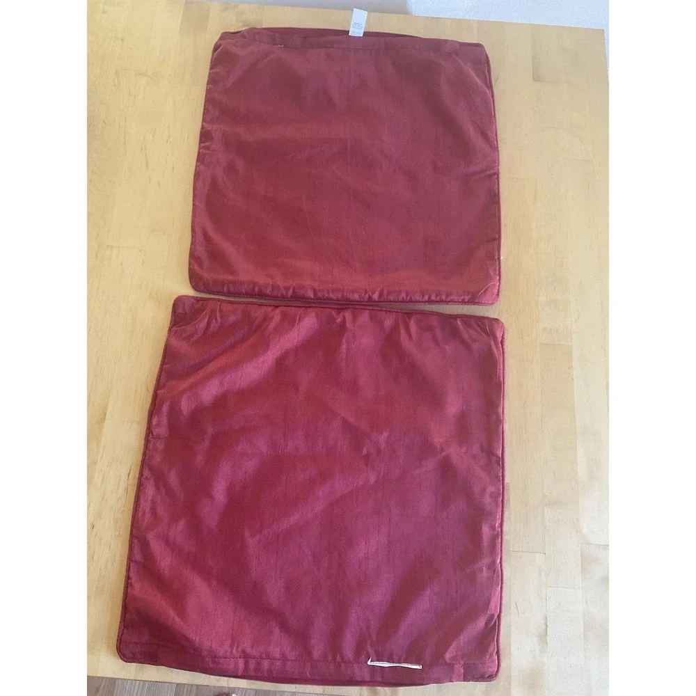 2 Embroidered Holiday Square Throw Pillow Covers Christmas World Market